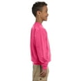 thumbnail image 3 of The Gildan Youth Heavy Blend 8 oz, 50/50 Fleece Crew - SAFETY PINK - M, 3 of 4