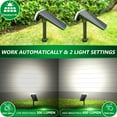 thumbnail image 3 of JSOT 1 Pack 600lm Solar Spotlight, Bright Solar Landscape Lights, Christmas Solar Powered Outdoor Lights for Driveway, Pathway, Garden, Backyard, White Light, 3 of 5
