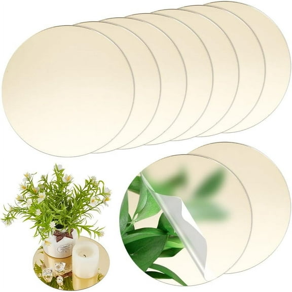 Acrylic sheet Flat Round golden 150x1.5mm