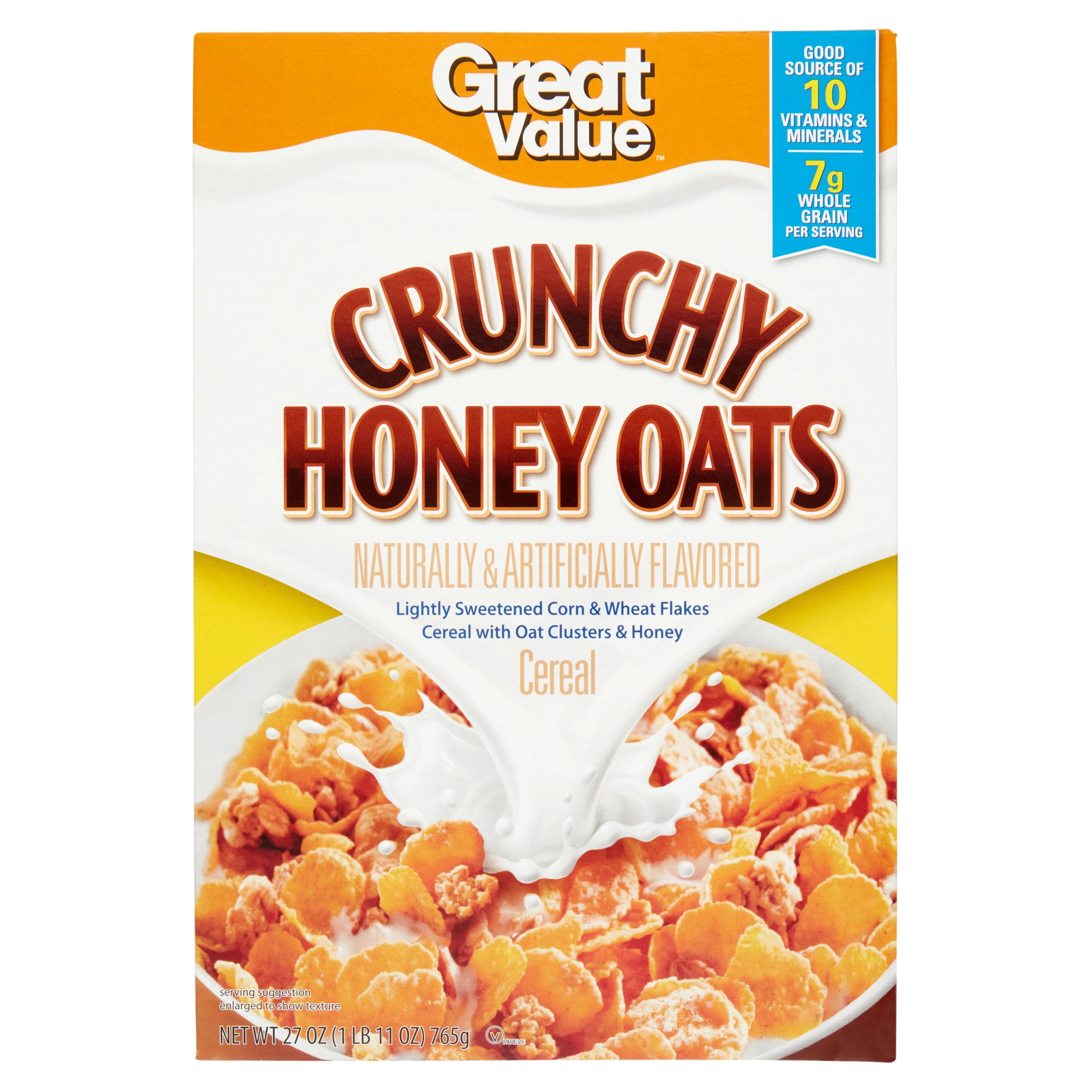 Great Value Crunchy Honey Oats Cereal 27 Oz Walmart Com Walmart Com Great Value Crunchy Honey Oats Cereal 27 Oz Walmart Com Walmart Com