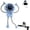 blue, variant on Portable Robot Fan Man with Remote, 2 in 1 Small Fun Bot Fan and Phone Stand, Cute Rechargeable Personal Suction Cup Fans, USB Rechargeable Small Desk Fan 199 Adjustable Speeds for Office (white)