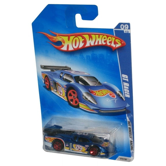 Hot Wheels Racing 09/10 Mattel Blue '09 GT Racer Toy Car 075/190