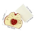 thumbnail image 4 of 3D Up Greeting Cards Love In Hand Handmade Wish Kirigami Paper Craft for Mother's Day (Red), 4 of 7