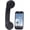 Black, variant on Retro Bluetooth Handset with Wireless Bluetooth, Comfortable Radiation-Proof Design for Clear Calls on Cell Phones, Computers and Laptops