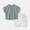 Mint Green, variant on Fnooota Boys Cotton Outfit Sets, 2 Piece Summer Short Sleeve Casual Boys' Clothing Sets Blue Size 5-6 T