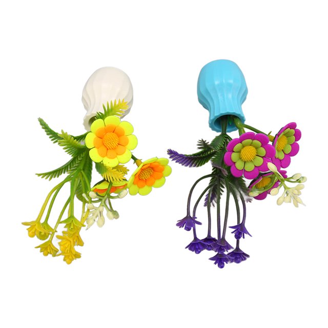 Fish Plants, 2 Pieces Safe Durable Bright Colors Aquarium Plants for DIY