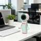 thumbnail image 5 of Summer Color-Block Foldable Lanyard Fan Stepless Speed Regulation Neck-Hanging Desktop Handheld Mini High-Speed Fan, 5 of 6