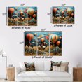 thumbnail image 4 of Designart Ballon à Air Chaud Surdimensionné Décor d'Art Mural Encadré, Ballon à Air Chaud Encadré art Mural, composition Colorée de Ballon à Air Chaud, Multi-Couleur Moderne Noir Encadré art Mural, 32 X 24 Pouces Cadre Noir, 4 of 5