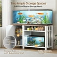 thumbnail image 6 of 55-75 Gallon Fish Tank Stand with Power Outlet & Adjustable Shelf, Heavy Duty Aquarium Stand with Cabinet Storage for Fish Tank, Turtle Tank, Reptile Terrarium, 1000LBS Capacity, White, 6 of 8
