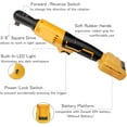 thumbnail image 2 of ZEN Electric Ratchet 3/8" for Dewalt 20V Battery,500 RPM Brushless Cordless Ratchet,75 Ft-lbs Electric Ratchet Wrench,7 Sockets, 1/4" Adapter, 3" Extension Bar（Tool only）, 2 of 6