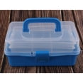 thumbnail image 2 of Caja De Herramientas De Plástico Caja Interna Organizador De Hardware Herramientas De Trabajo De Carpintero Azul m, 2 of 8
