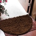 thumbnail image 7 of Mecorevxz Semi-circular Floor Mats,Entrance Entrance Bedroom Kitchen Living Room Carpet Bathroom Entrance Absorbent Non-slip Mat Floor Mat, Super Absorbent,Courtyard Swimming(Coffee), 7 of 7