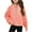 Pink, variant on TFEOQRY Children Girls' Hoodless Sweatershirt Half Zip Crewneck Sweatshirt Long Sleeve Pullover Tops Solid Color Sweatshirts