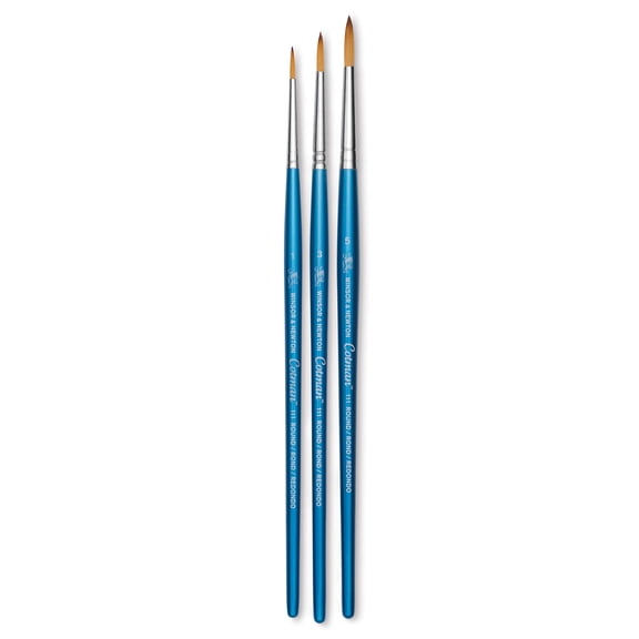 Winsor & Newton Cotman Watercolor Brush Set, 3-Brush Set #1