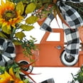 thumbnail image 3 of 26 in. Harvest Country Car and Sunflowers Wreath, 3 of 4