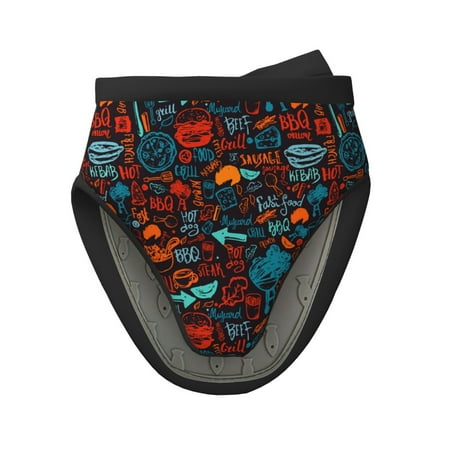 

Pofeuu Doodle Barbeque Print Thickened Mini Silicone Oven Mitts Heat Resistant Rubber Oven Mitt Gloves Finger Pinch Grips Pot Holder Silicone Potholder