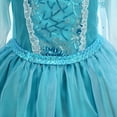 thumbnail image 4 of Girls Snow Queen Cosume Dress Halloween Sequin Princess Long Sleeve Dress up(with Accessories), 4 of 7