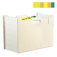 thumbnail image 2 of Fiudx Carpeta Portátil, Archivo Organizado de Gran Capacidad, Bolsa de Almacenamiento Tipo Acordeón Duradera, para Uso Escolar y Oficina, Esencial para Estudiantes y Profesionales, Diseño Vertical El, 2 of 3