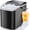 Sleek Black, variant on Ice Maker Machine with Handle,26lbs in 24Hrs,9 Ice Cubes in 6 Mins,Auto-Cleaning Portable Ice Maker with Basket and Scoop, Countertop Ice Maker for Home/Kitchen/Camping/RV, Sleek Black