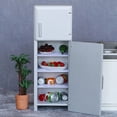 thumbnail image 2 of Refrigerador en miniatura tipo casa de muñecas a escala 1:12 de estilo vintage, 2 of 3
