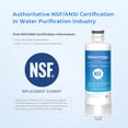 thumbnail image 4 of Waterdrop WD-F45 Replacement for Samsung® DA97-17376B, HAF-QIN/EXP, DA97-08006C, RF28R7201SR, RF28R7351SG, WD-F45, Refrigerator Water Filter, 6 Filters, 4 of 9