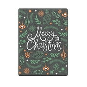 Christmas Blankets Cadecor Merry Christmas Lettering Blanket Throw Super Soft Warm Bed Or Couch 58x80 Inches