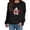 Black, variant on Canadian Maple Leaf - Canada Souvenir Unisex Crewneck Hoodless Sweatshirt Classic Casual long sleeves Loose Lightweight Solid Color Blouse Tops
