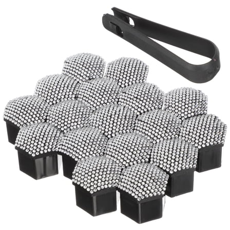 DINHEAROM Lug Nut Covers Plastic Bling Design 20Pcs 1.4x1.4in