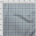 thumbnail image 2 of oneOone Cotton Poplin Fabric Check Ikat Print Sewing Fabric BTY 42 Inch Wide, 2 of 4