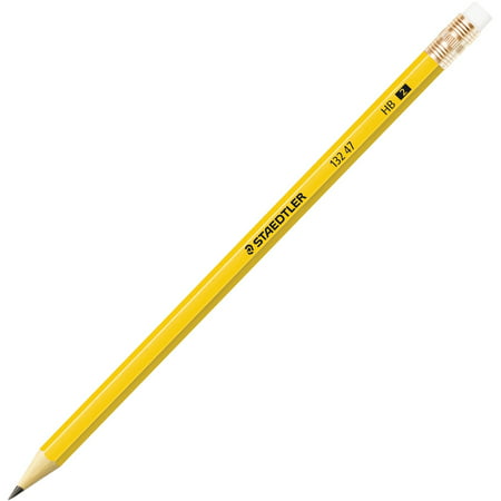 Staedtler Woodcase Pencil, Graphite Lead, #2 HB, Yellow,
