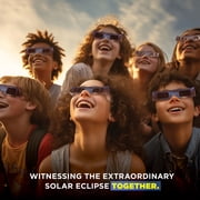 Solar Eclipse Glasses 10 Pack - Solar Filters Glasses with Solar Safe Filter Technology - CE and ISO 2024 Non-Polarized Solar Viewers with Light Blocking Film Lens & Cardboard Frame - MedicalKingUsa