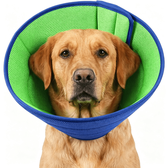 DUPAI Upgrade Soft Dog Cone Collar Alternative,Adjustable Elizabethan Collar for S/M/L Dogs,Comfy Recovery Cone to Stop Licking After Surgery,Comfortable Dog Donut Collar for Neuter Recovery
