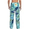 thumbnail image 3 of Disketp Flying Swallows Men'S Pajama Pants - Ultra Soft Fleece Sleep And Lounge Pants (Size: S-Xxl), 3 of 9