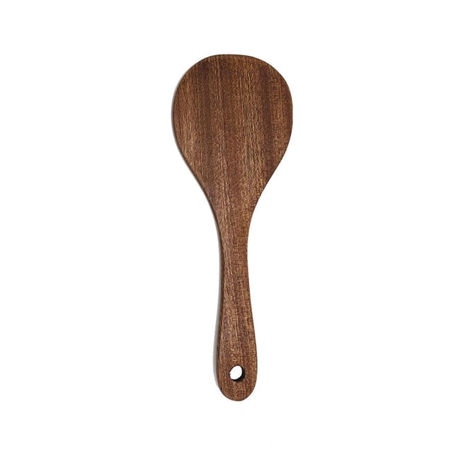 LUVCLS Juego de utensilios de cocina de espátula de ébano natural GXJ