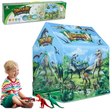 JoyStone Dinosaur Kids Play Tent, Discovery Dinosaur Pop up Tent ...