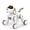 White & Gold, variant on Ruko 18011 Robot Dog Toy, Smart Interactive Puppy, Programmable, 30+ LED Faces, Remote & Gesture Control, Yellow, Ages 3-8