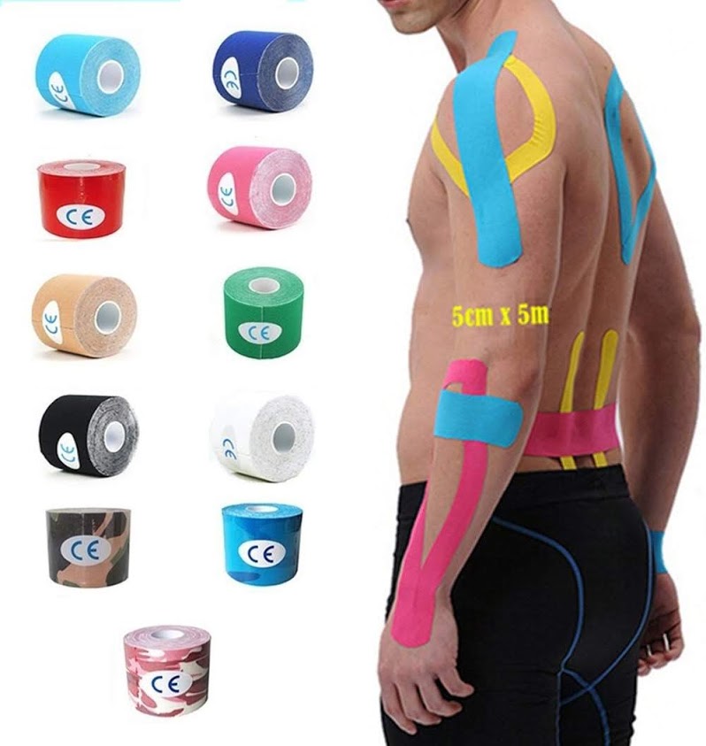 2.5cm*5m Elastic Bandage Adhesive Kinesiology Tapes for Sport Muscle