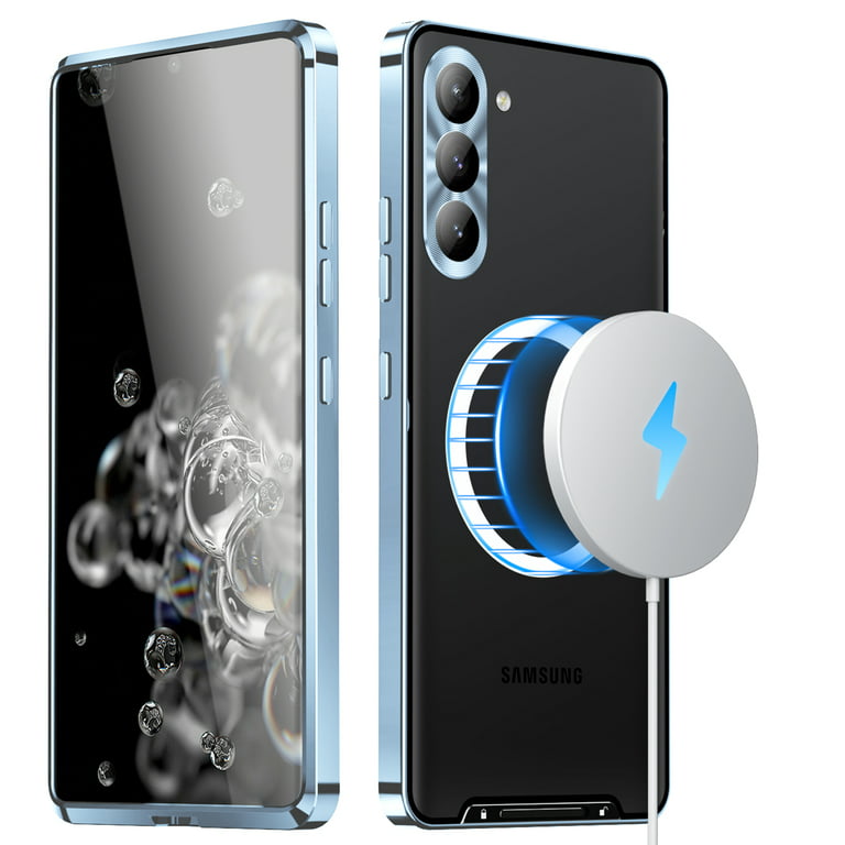 Samsung Galaxy S23 Ultra Clear Magnetic Case with MagSafe Wireless Charger