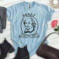 thumbnail image 2 of Prose Before Bros Shakespeare Shirt, Unisex Women's Men's Shirt, Literature Shirt, English Shirt, Heather Light Blue, Medium, 2 of 6