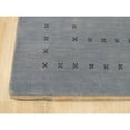 thumbnail image 2 of EORC Eastern Rugs LL4LB10X14 10 x 14 ft. Handmade Wool Blue Transitional Solid Lori Baft Rug, 2 of 4
