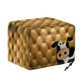 thumbnail image 6 of TSOVTHRID Cartoon Leather Cow Sunflower Print 2 Slice Toaster Covers Anti-Sputtering Toaster Dust Cover, Waterproof Small Washable Kitchen Appliance Protector, 6 of 8