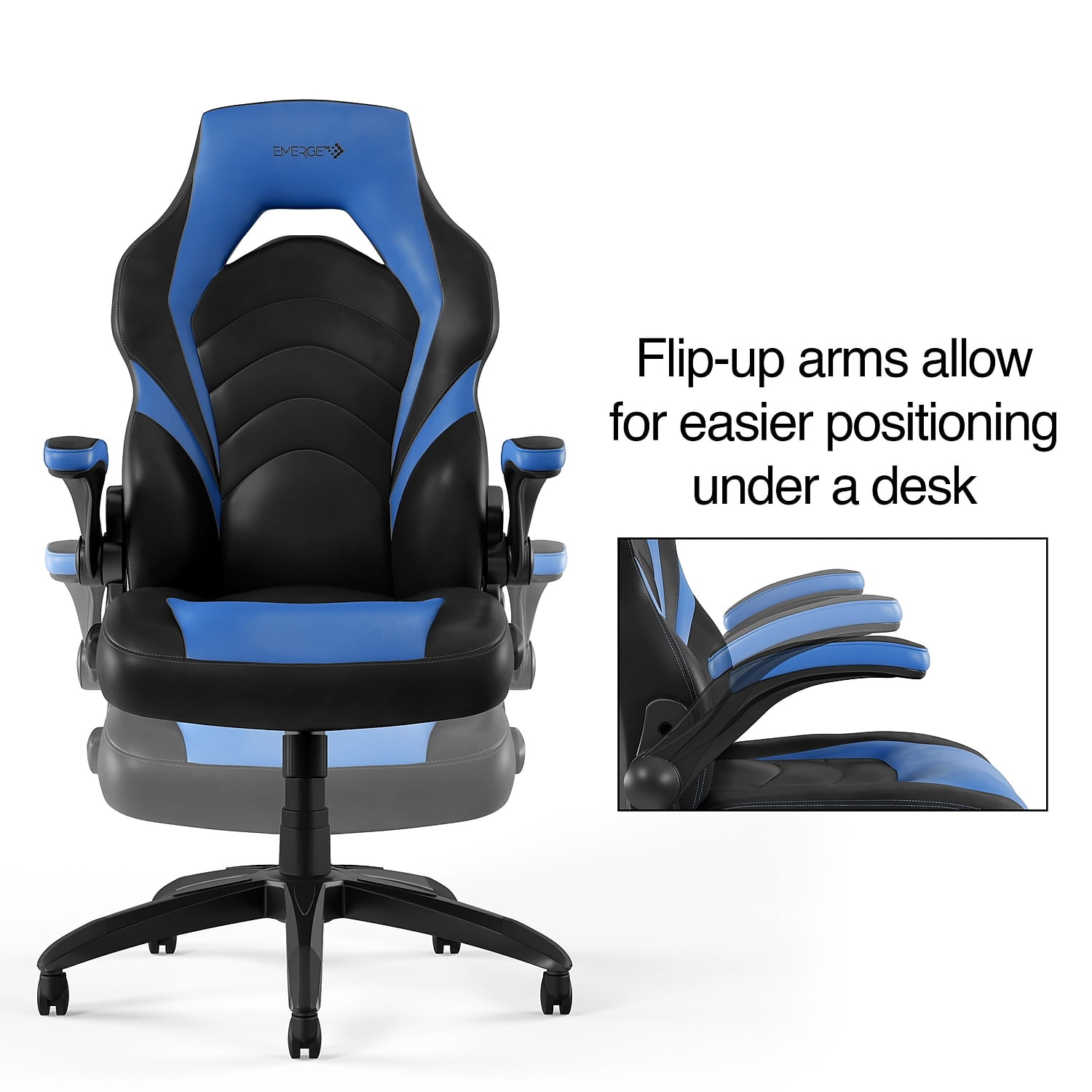 Staples Gaming Chair Black and Blue 2710764