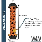 W4W Jumbo Fly Stick- Super Sticky Fly Trap, Bugs Flies & Insects