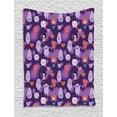 thumbnail image 1 of Cartoon Tapestry, Funky Hearts Creatures Little Girls and Boys Cats Comic-themed, Wall Hanging for Bedroom Living Room Dorm Decor, 40W X 60L Inches, Dark Purple and Multicolor, by Ambesonne, 1 of 2
