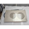 thumbnail image 2 of Cooksir 2 Burner Electric Cooktop - 3200W Built-in 12 Inch Electric Stove White, 220V Two Burner Ceramic Cook Top with Safety Lock, 99-Min Timer, Sensor Touch, 220-240V Hard Wired, Beige (No Plug), 2 of 8