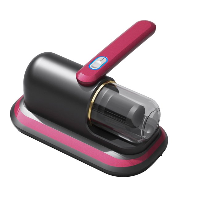 Kearding Eliminador de ácaros inalámbrico, ropa de cama y tapicería, eliminador de ácaros al vacío de colchón de mano limpio y fresco Electrodomésticos Rojo violáceo