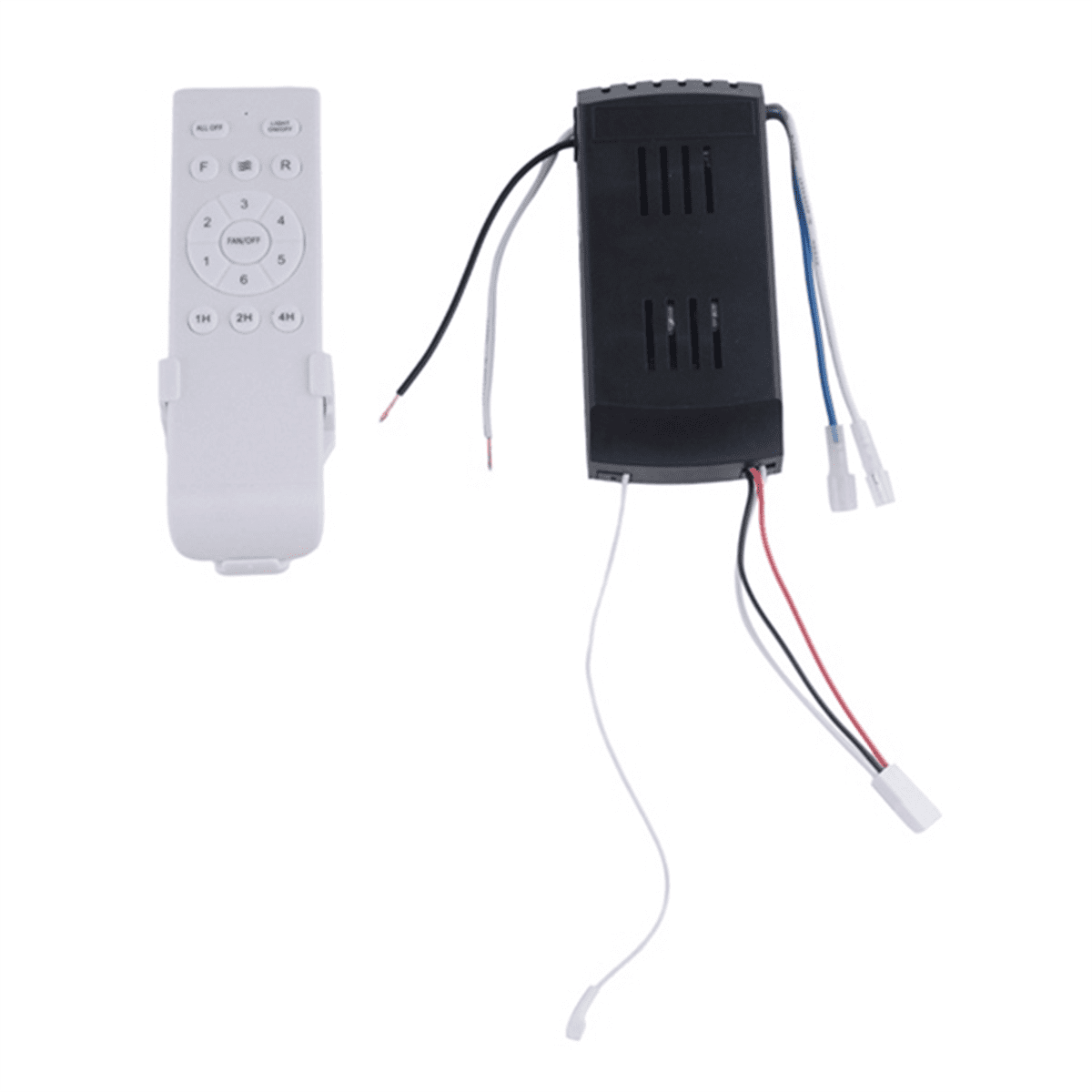 Universal Ceiling Fan Remote Control Kit 40W 6-Speed Timing Function Replacement for DC Fans & Lights