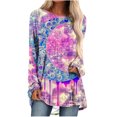 thumbnail image 2 of Ichuanyi liquidación mujer suelta tripulación camisetas impresas camisetas de manga larga camiseta blusa ICHUANYI WER2023082210915, 2 of 5