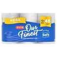thumbnail image 1 of H‑E‑B Our Finest Ultra Soft Toilet Paper 12 Mega Rolls, 1 of 5