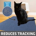 thumbnail image 2 of Drymate Original Cat Litter Mat, Contains Mess from Box for Cleaner Floors, Urine-Proof, Soft on Kitty Paws -Absorbent/Waterproof- Machine Washable, Durable (29”x36”)(Blue Stucco), 2 of 5